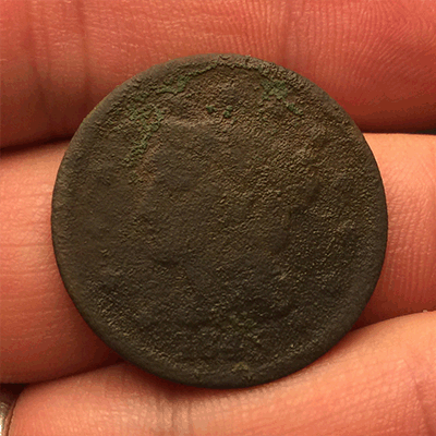 1845 United States Braided Hair Large Cent