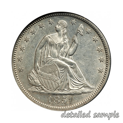 1850 United States Seated Half Dollar