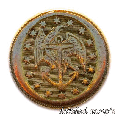 1830-1850 US Federal Navy Officer Button