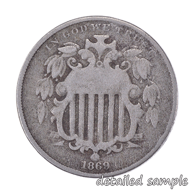 1869 Sheild Nickel